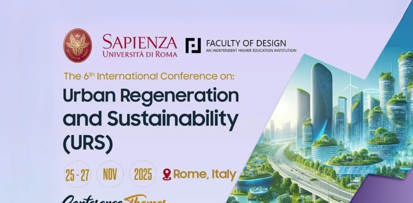 Faculty of Design Co-Hosts the 6th Edition of the Urban Regeneration and Sustainability Conference I 25–27 November 2025, Italy
